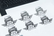 Черный свитшот с логотипом «JEEP CUSTOM»